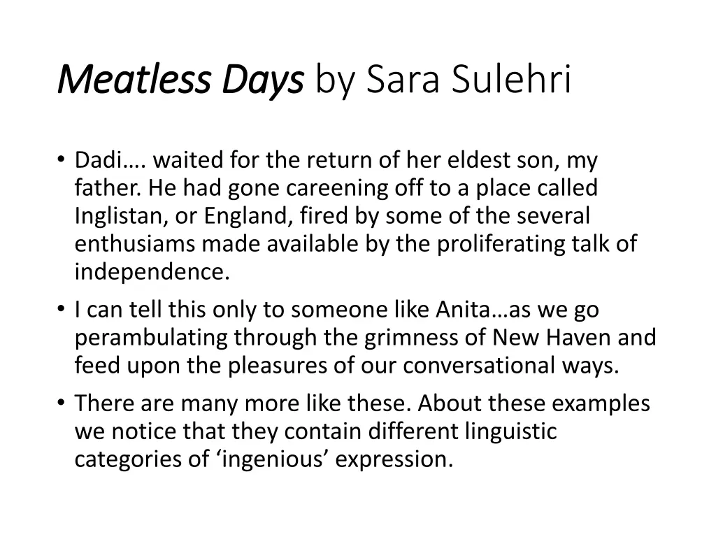 meatless days meatless days by sara sulehri 1