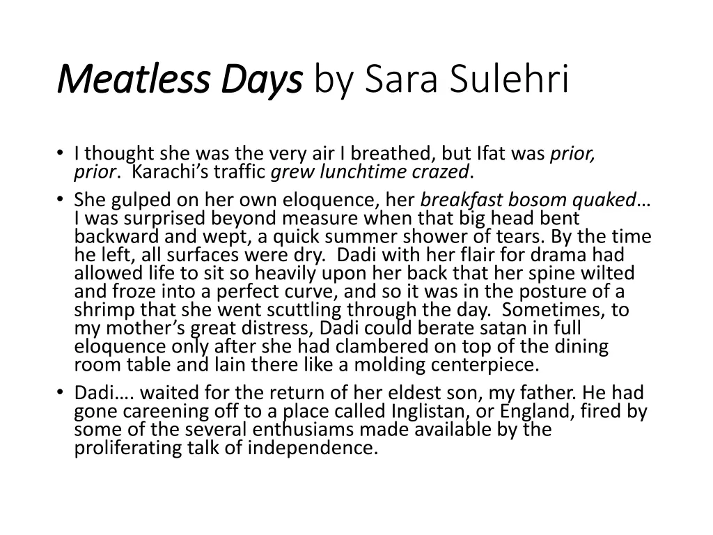 meatless days meatless days by sara sulehri