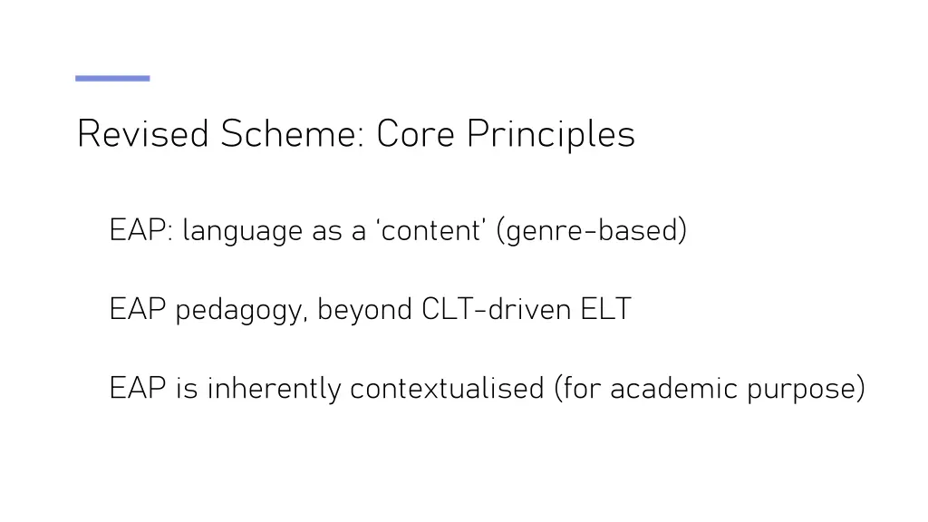 revised scheme core principles