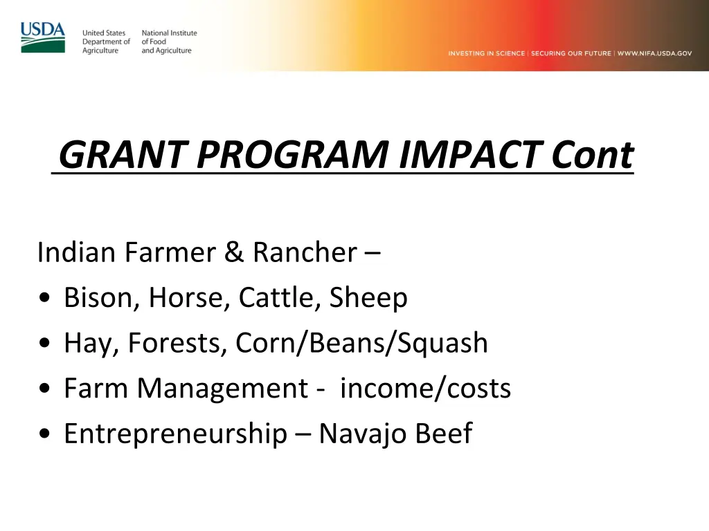 grant program impact cont