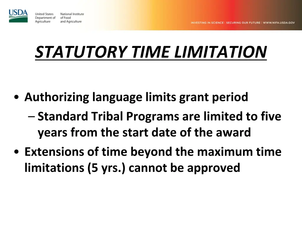 statutory time limitation