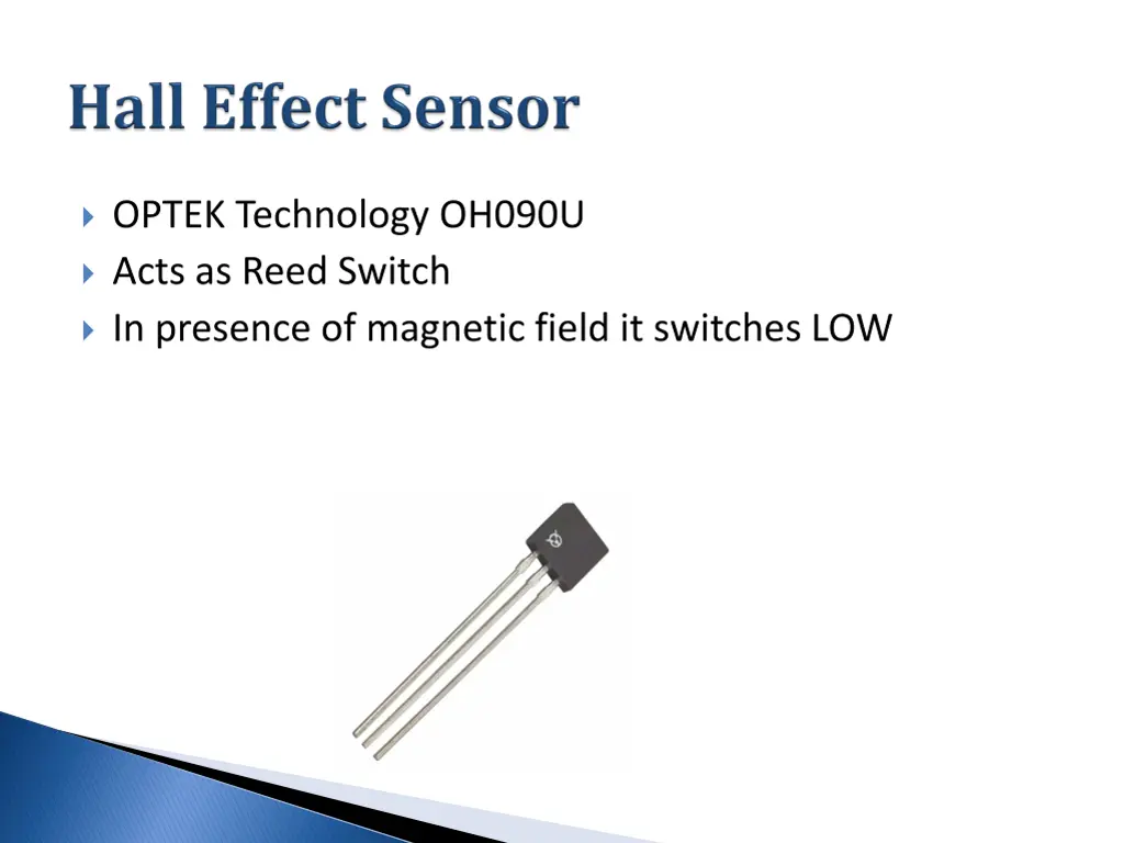 optek technology oh090u acts as reed switch