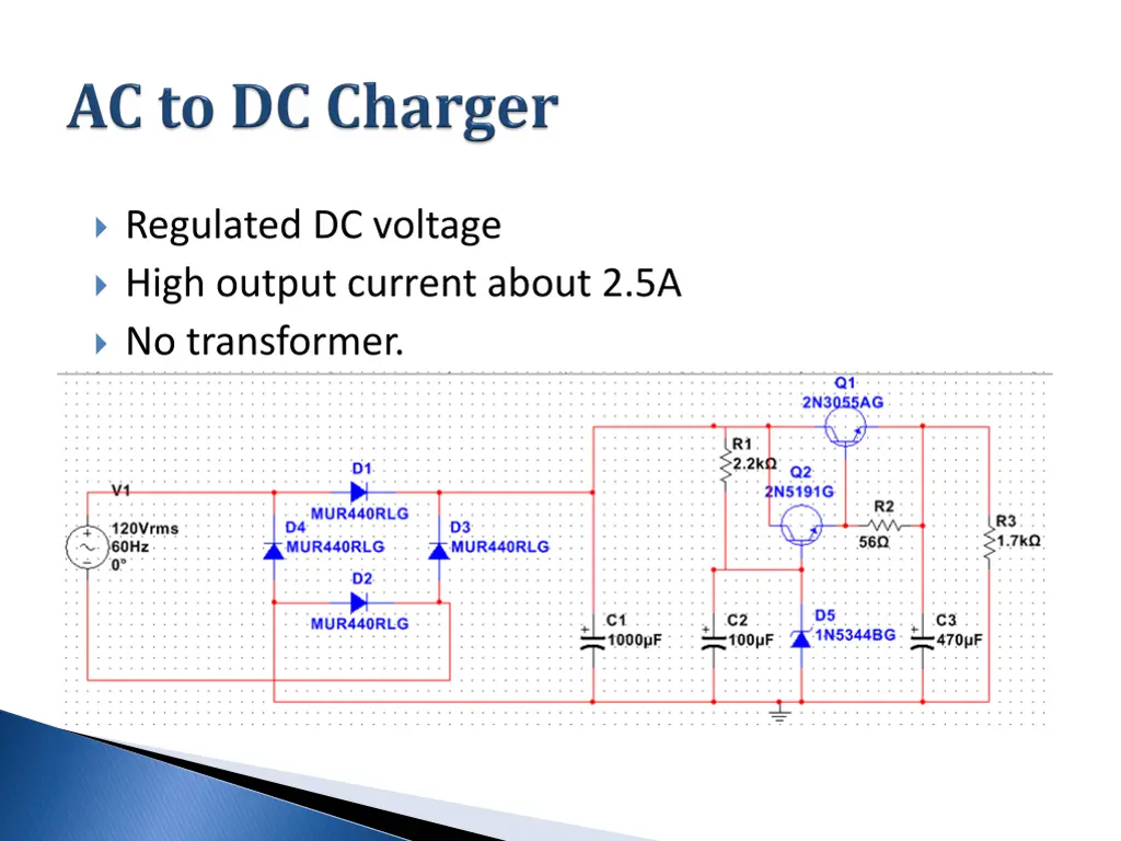 regulated dc voltage high output current about