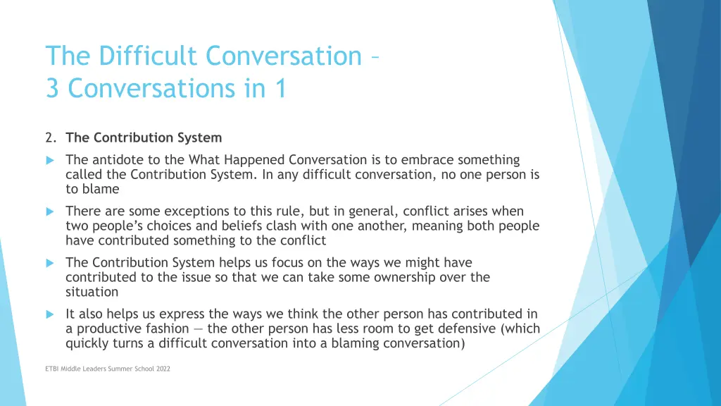 the difficult conversation 3 conversations in 1 1