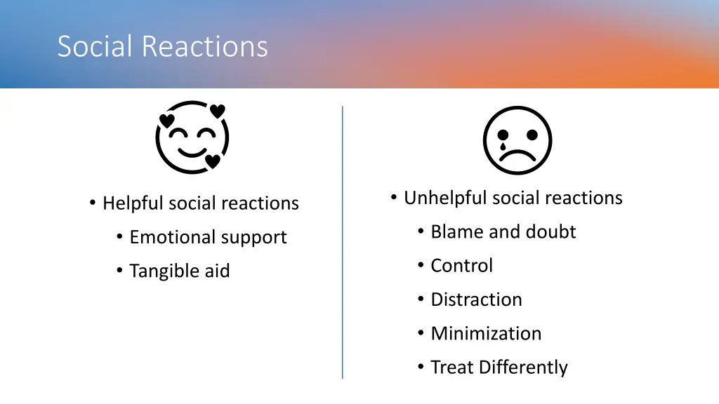 social reactions