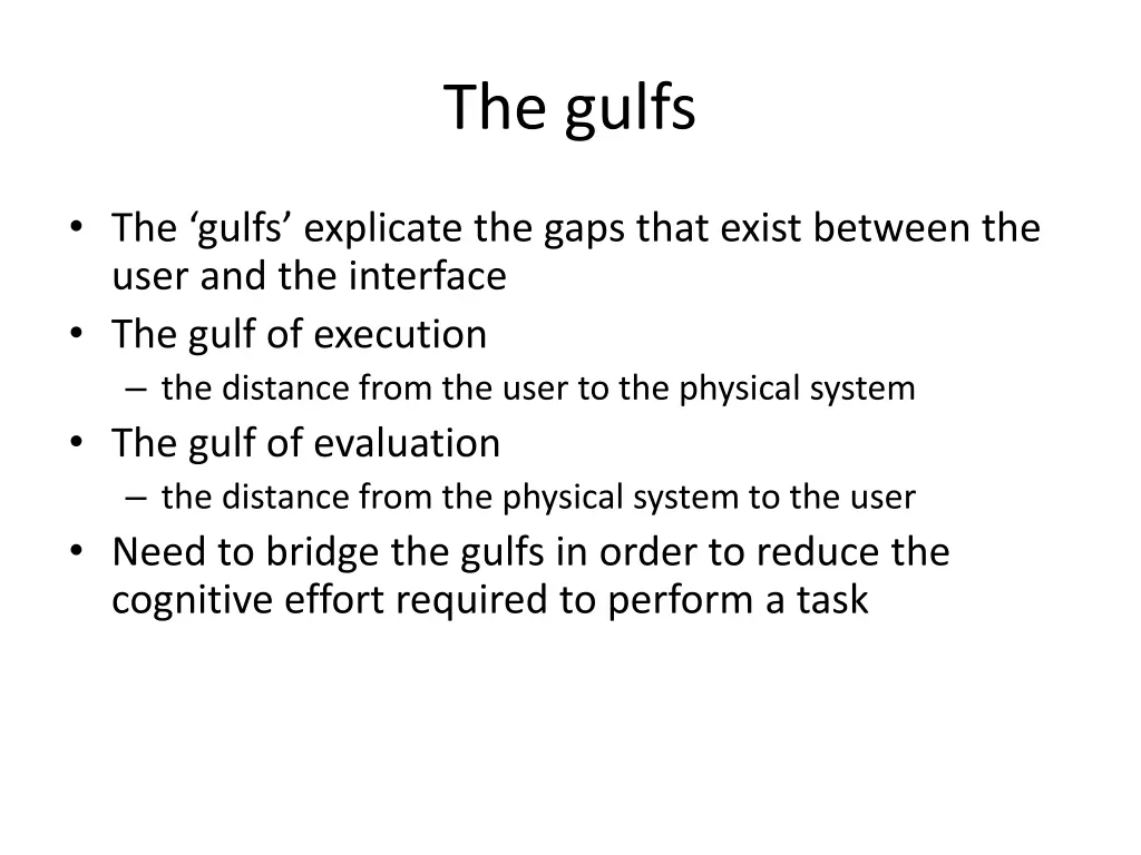 the gulfs