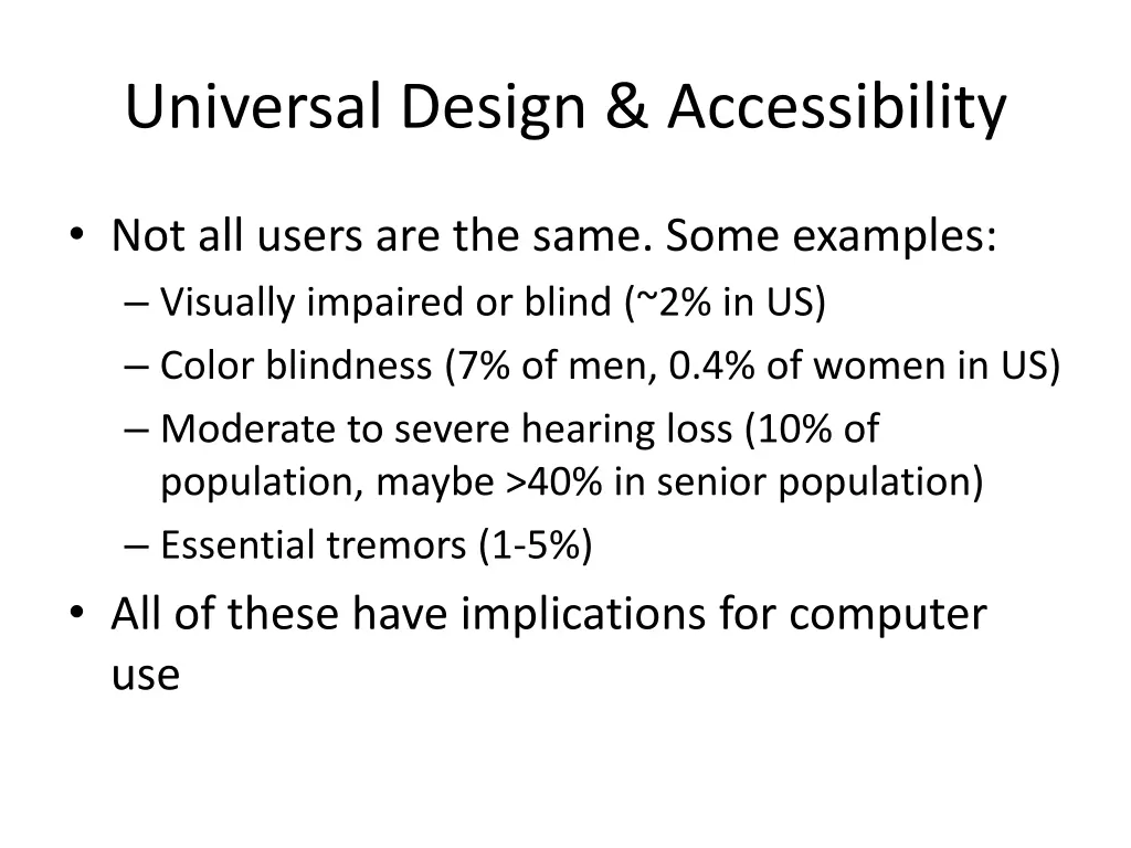 universal design accessibility