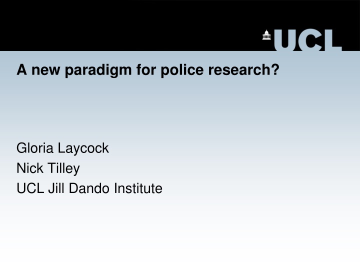 a new paradigm for police research