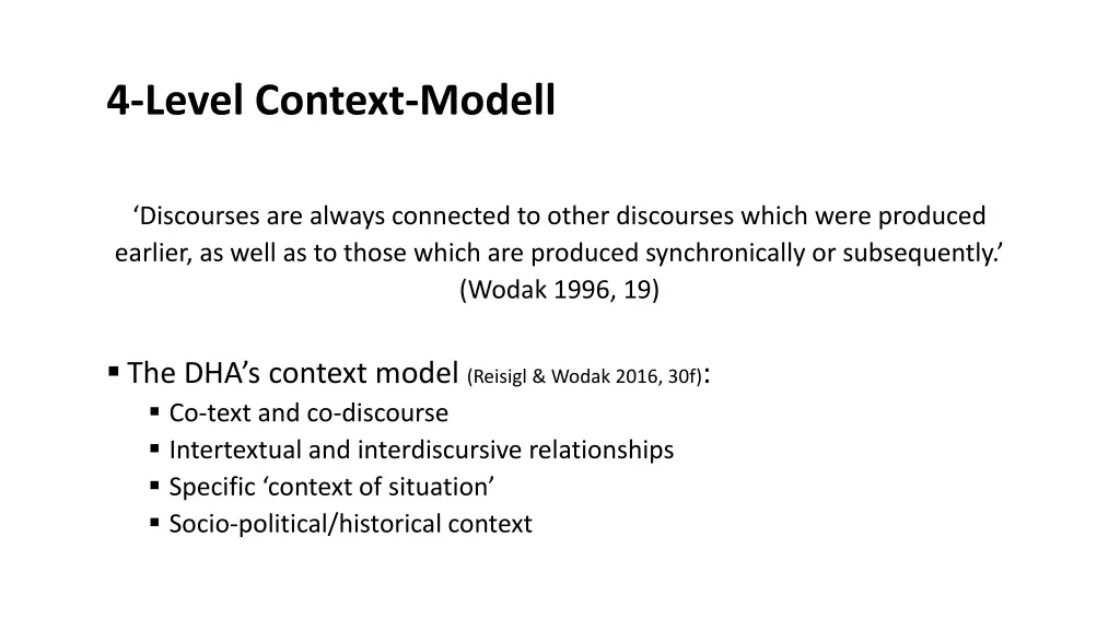 4 level context modell