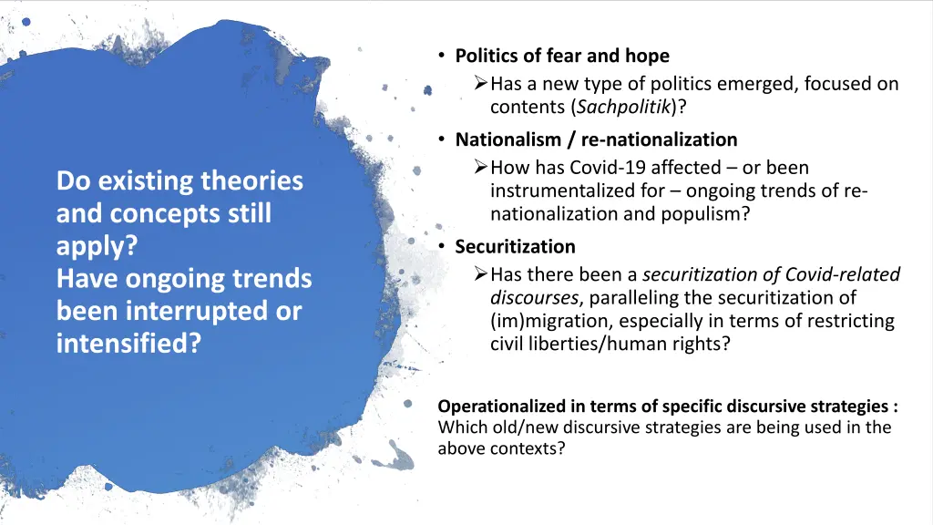 politics of fear and hope has a new type