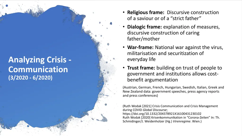 religious frame discursive construction