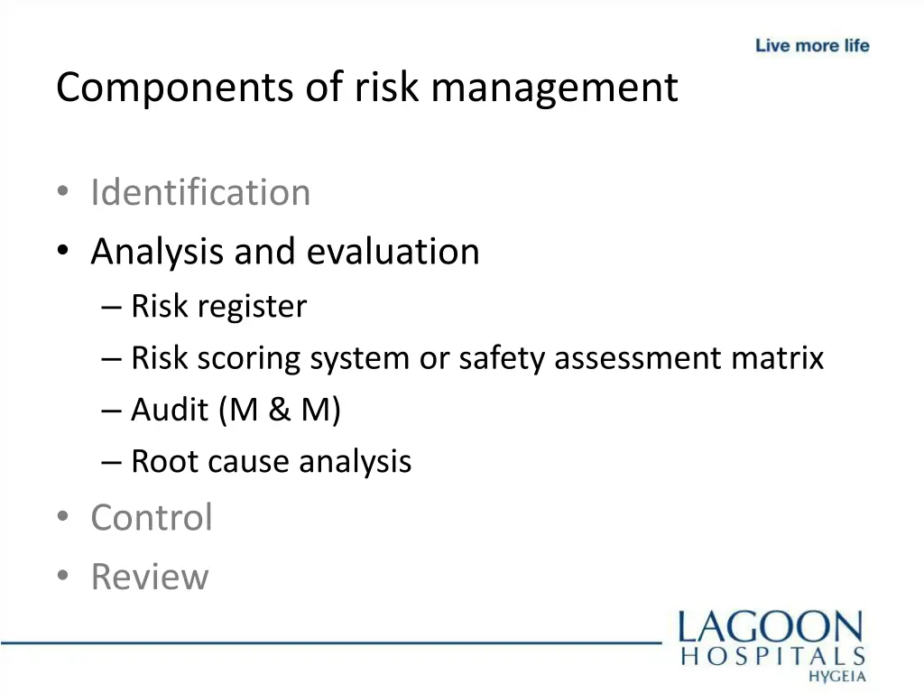 components of risk management 2