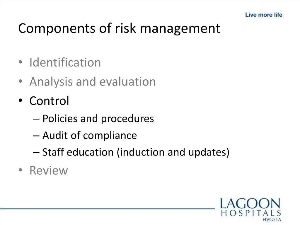 components of risk management 3