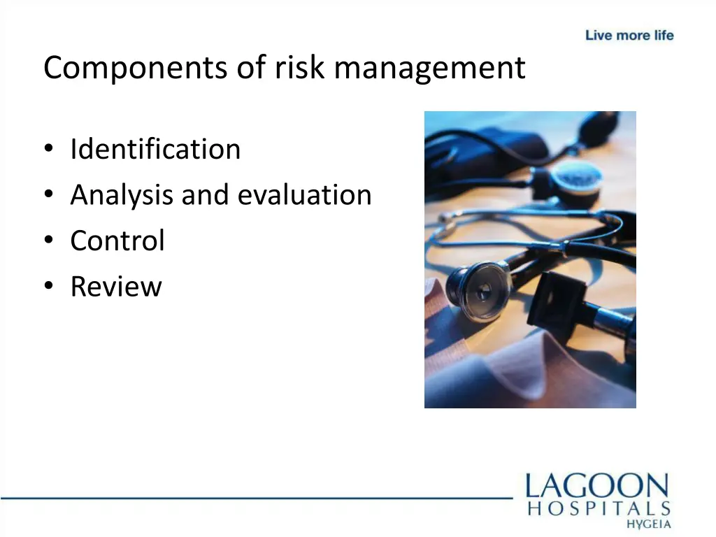 components of risk management