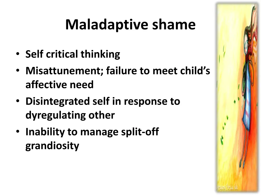 maladaptive shame