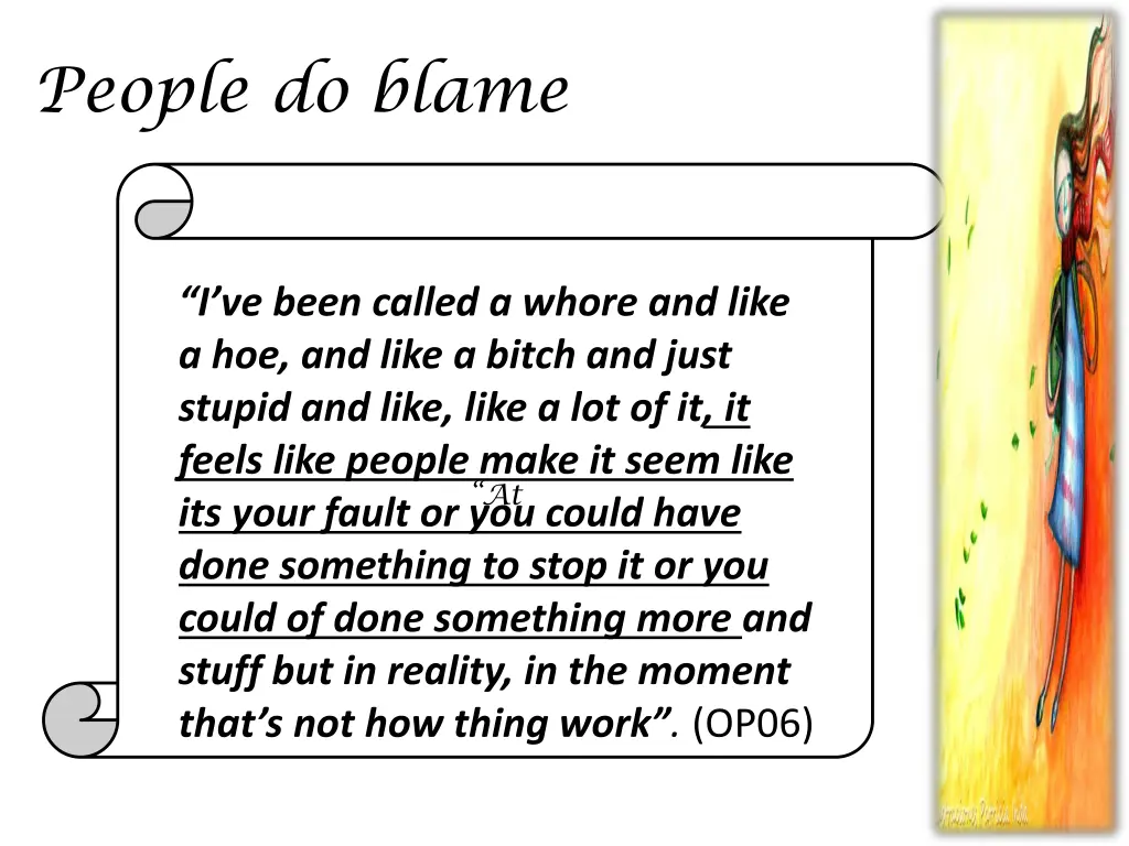 people do blame