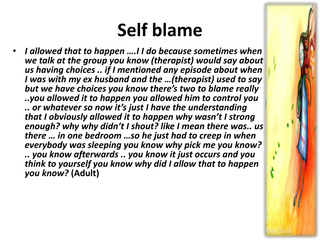 self blame 3