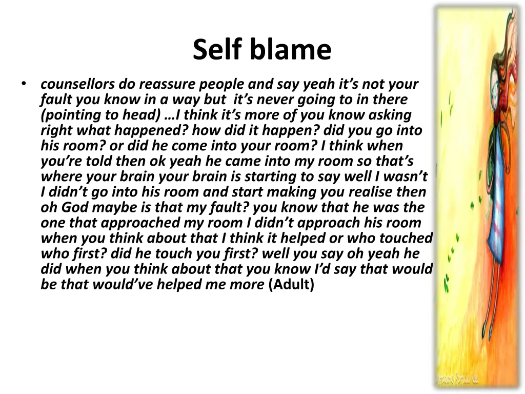 self blame 4