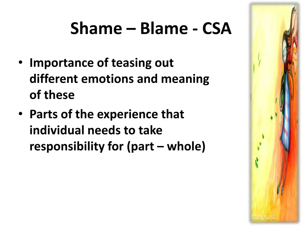 shame blame csa