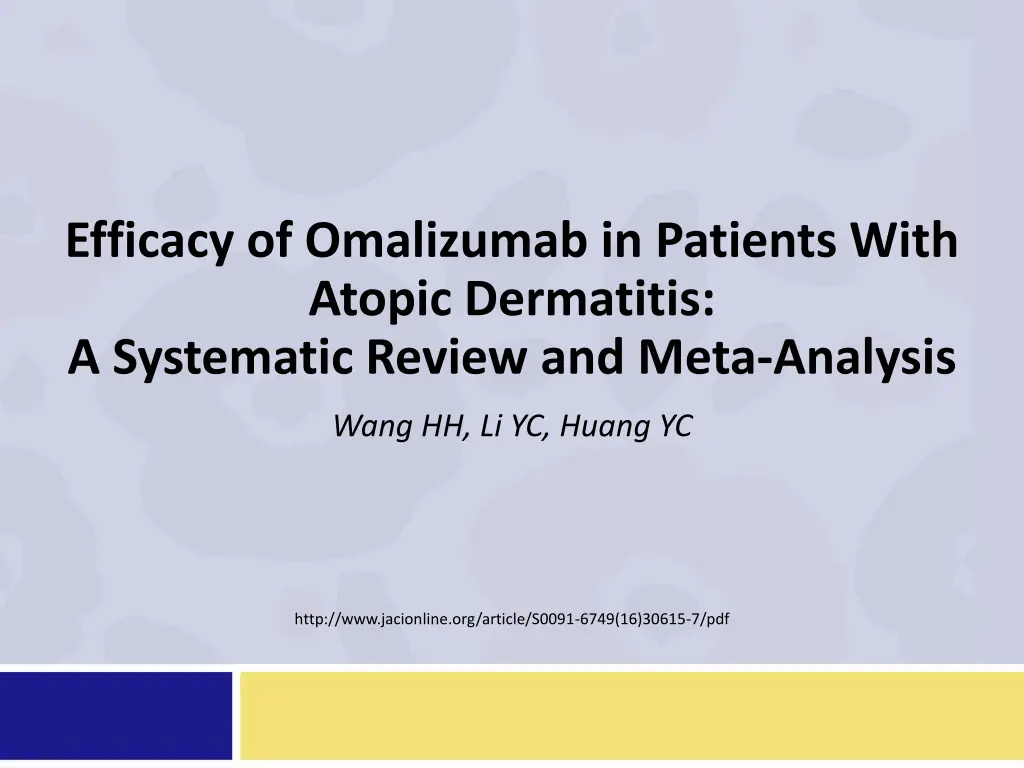 efficacy of omalizumab in patients with atopic