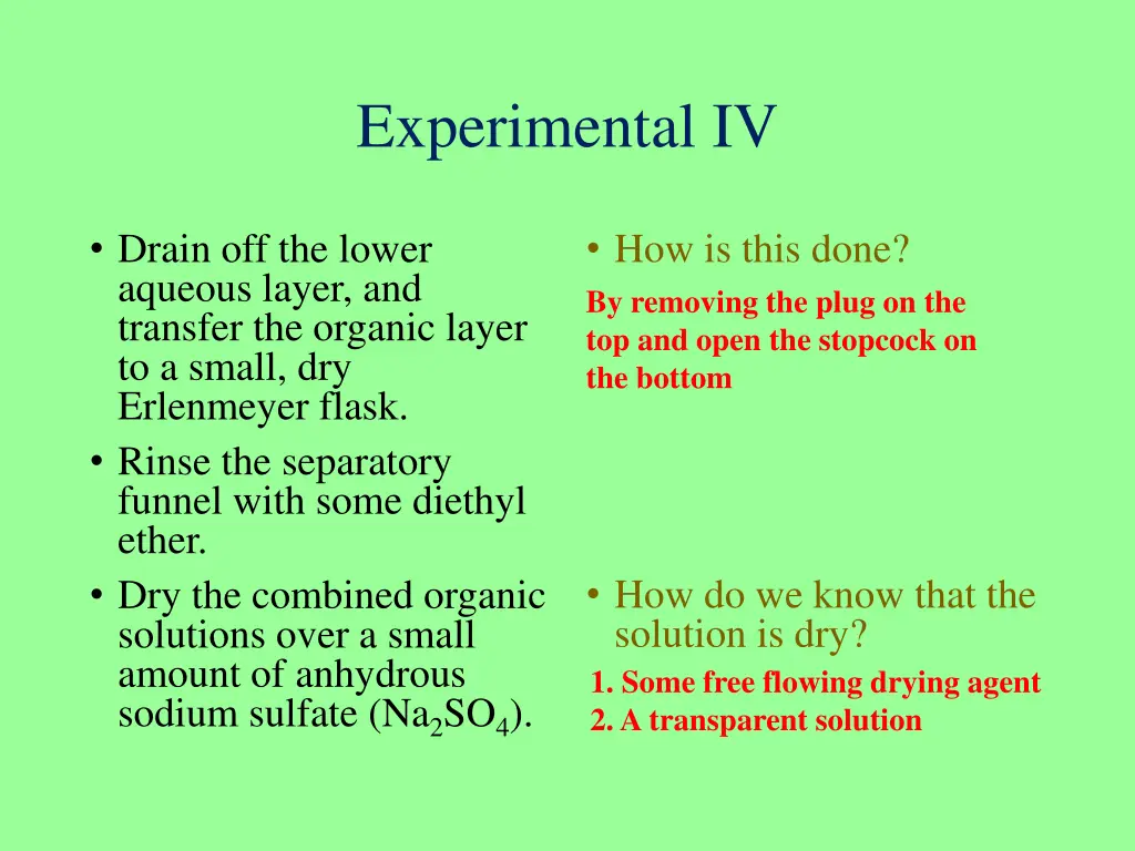 experimental iv