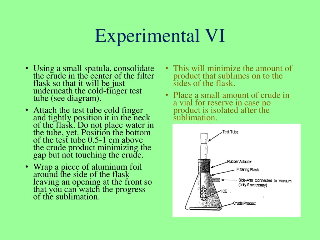 experimental vi