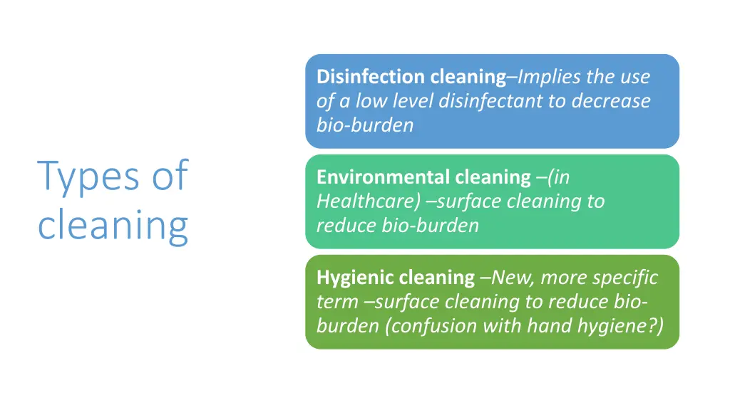 disinfection cleaning implies