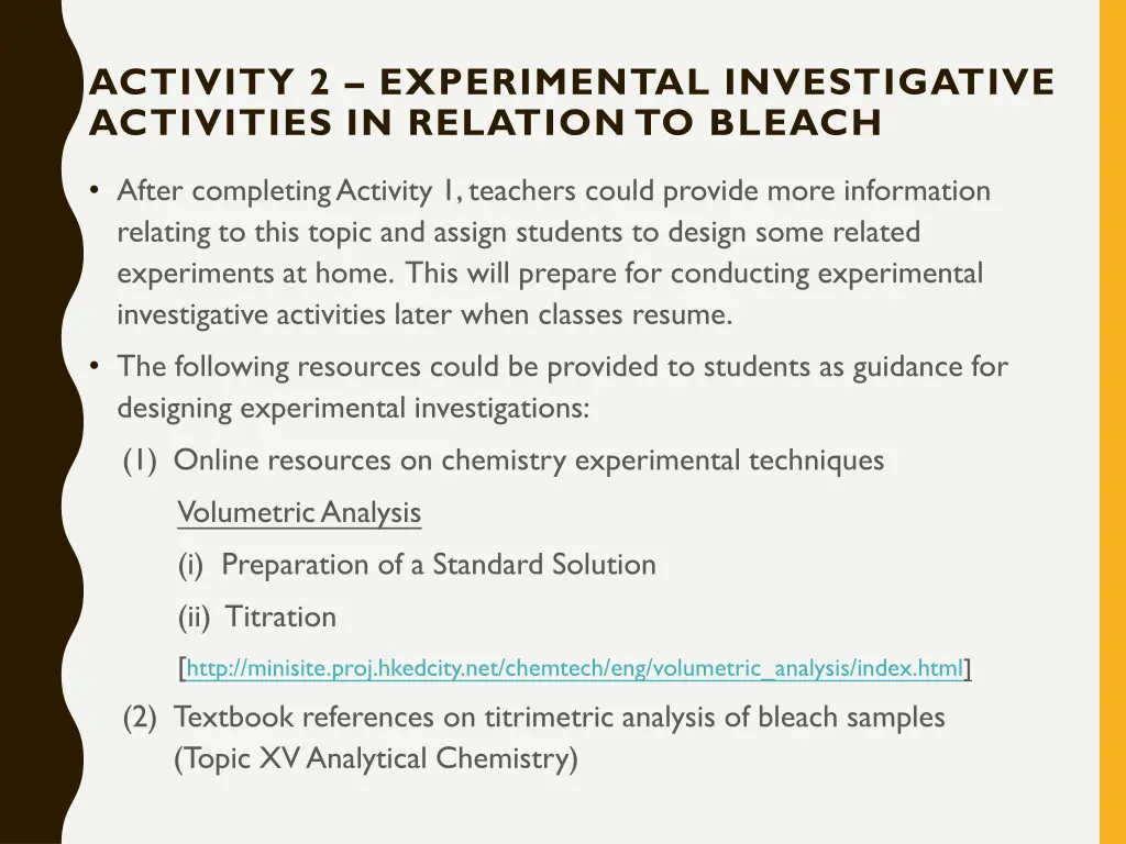 activity 2 experimental investigative activities