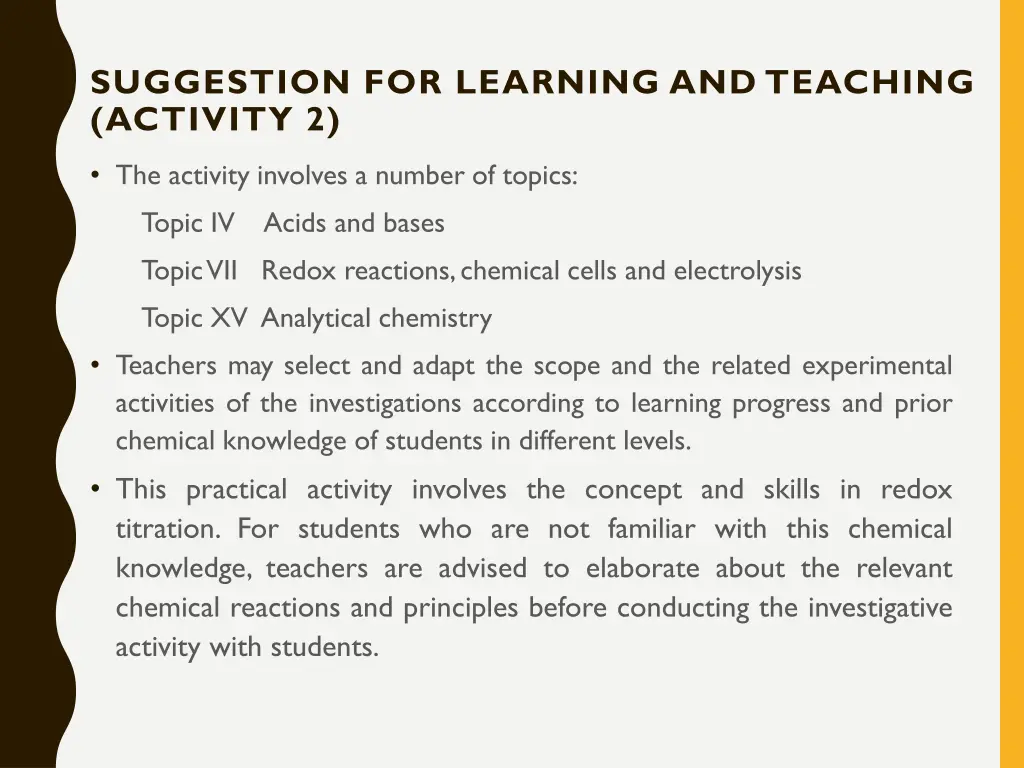 suggestion for learning and teaching activity 2