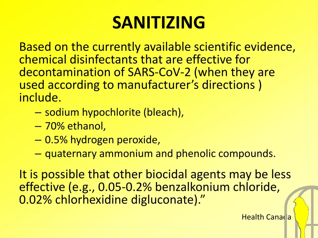 sanitizing