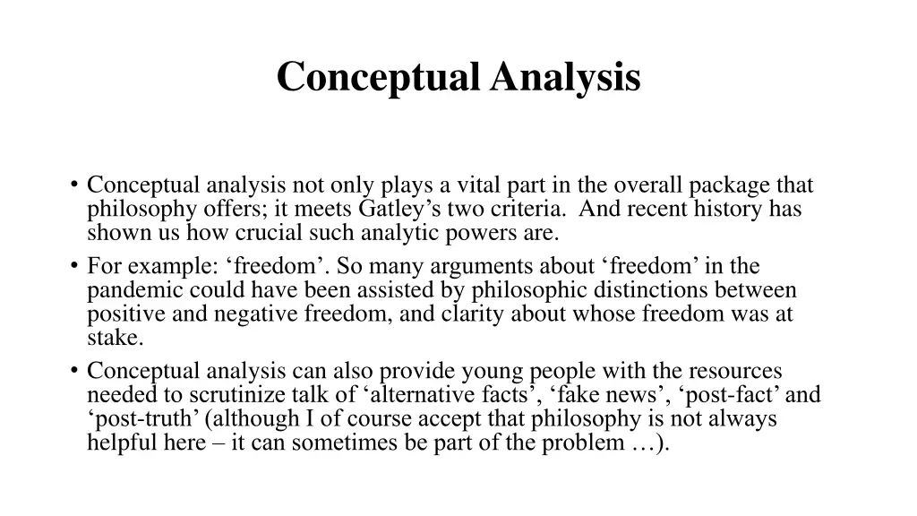 conceptual analysis