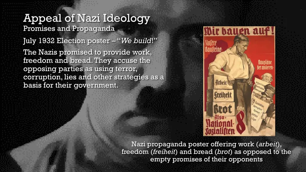 appeal of nazi ideology promises and propaganda