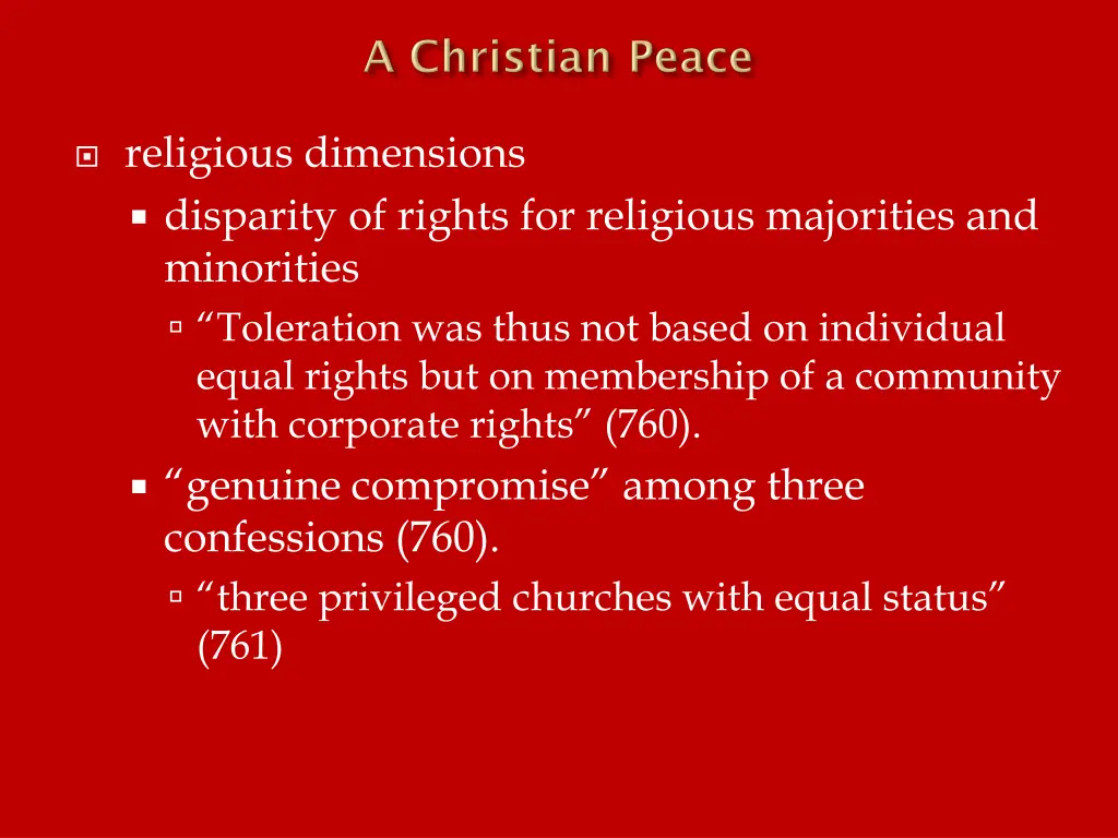 religious dimensions disparity of rights