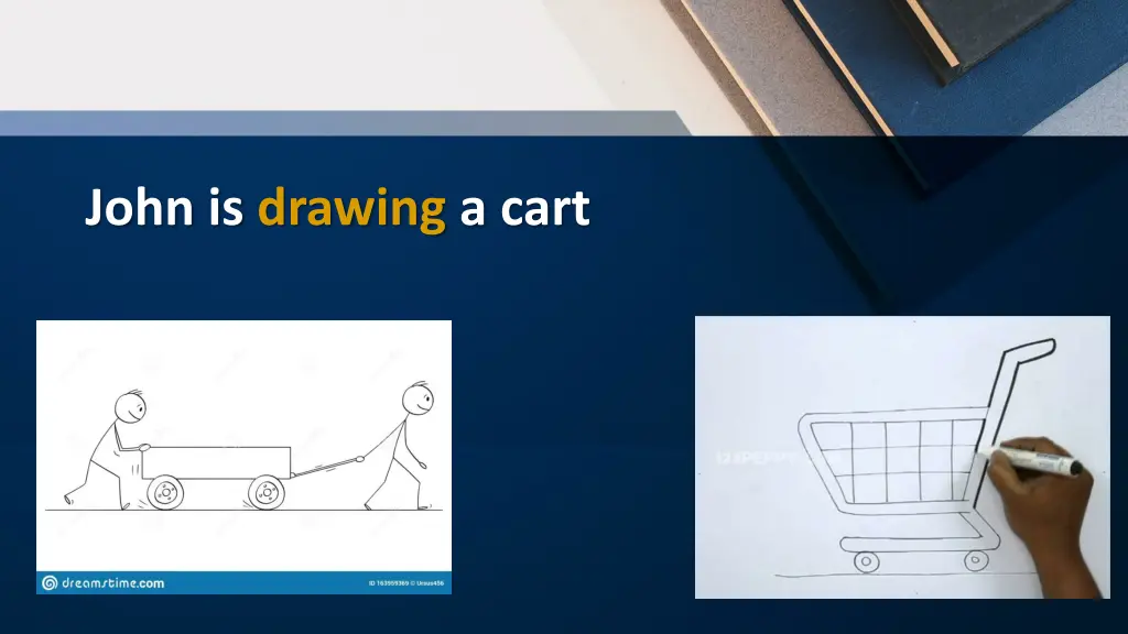 john is drawing a cart