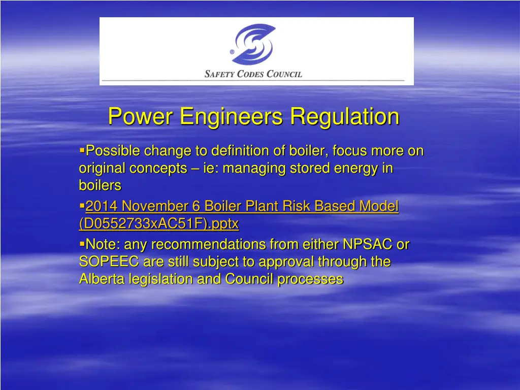 power engineers regulation 2