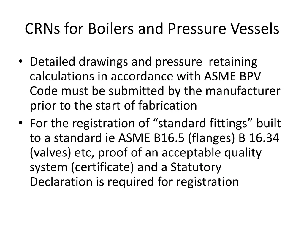 crns for boilers and pressure vessels