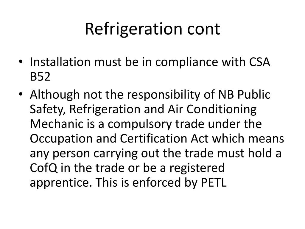 refrigeration cont 1