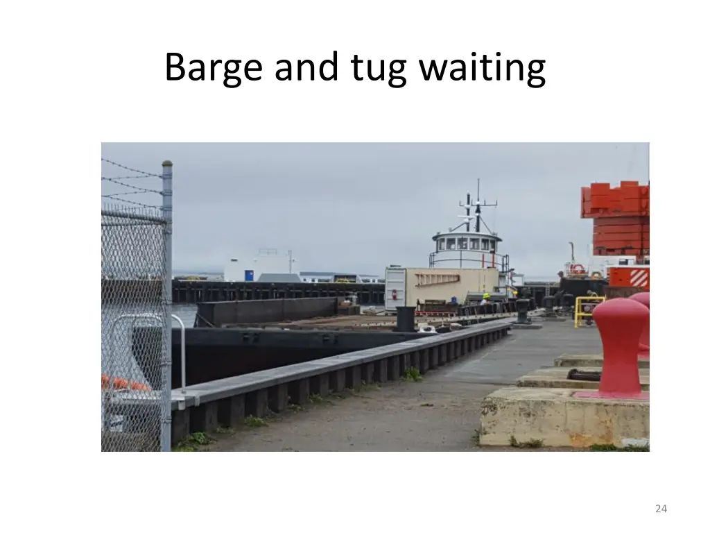 barge and tug waiting