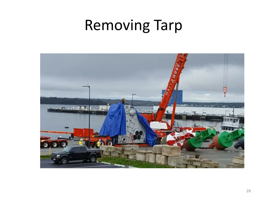 removing tarp