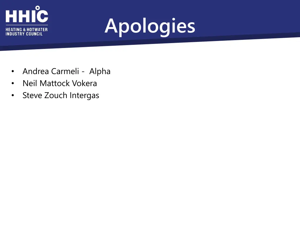 apologies