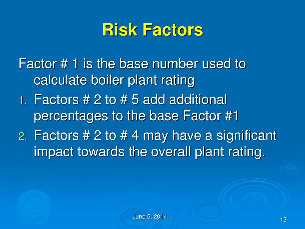 risk factors