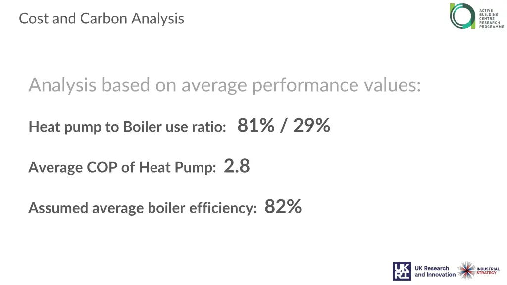 cost and carbon analysis 1