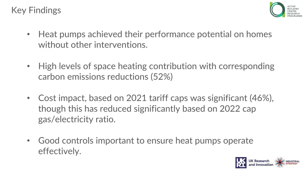 key findings