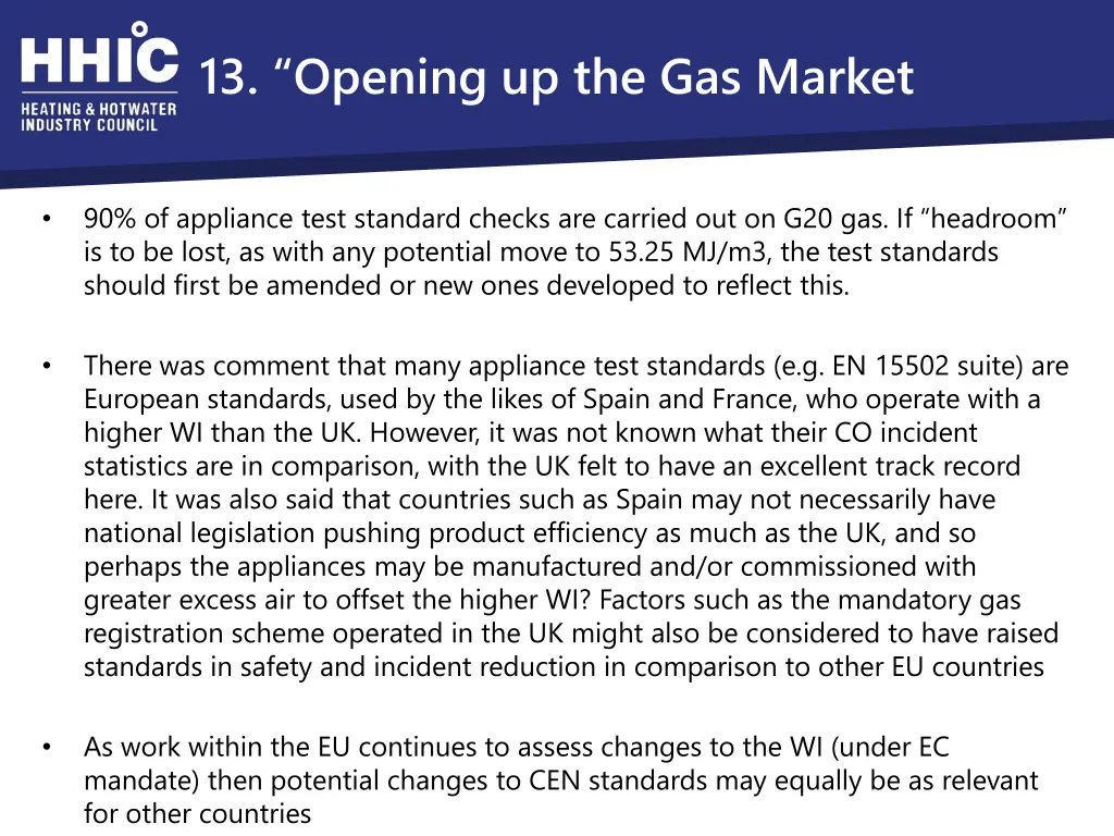 13 opening up the gas market