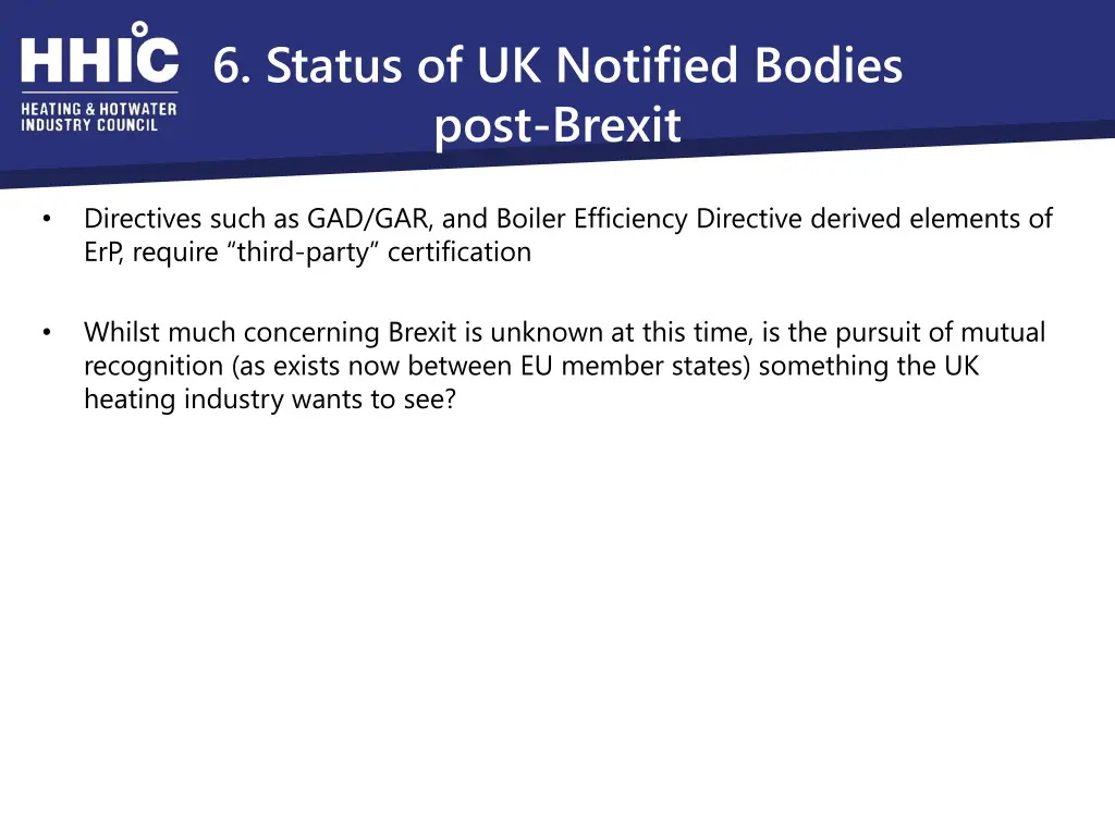 6 status of uk notified bodies post brexit