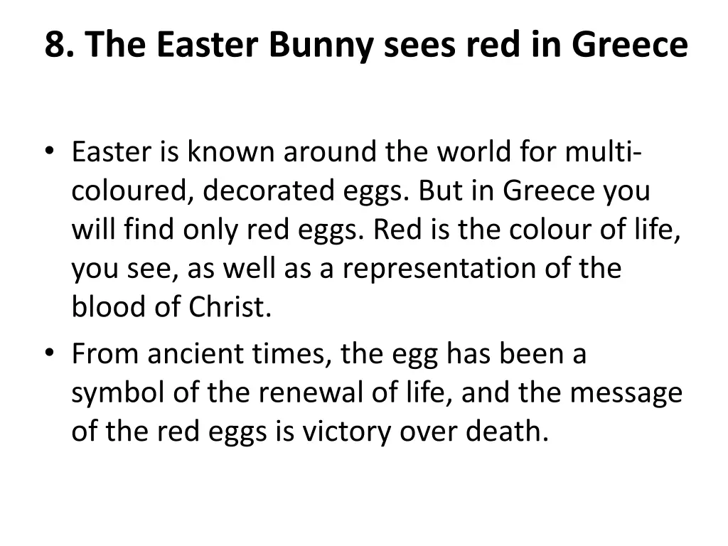 8 the easter bunny sees red in greece