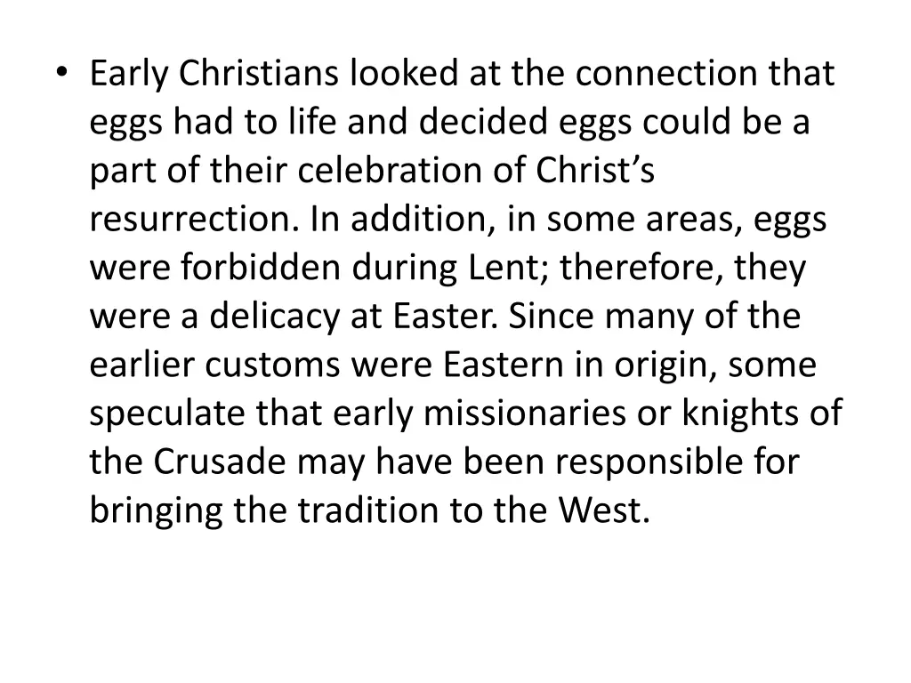 early christians looked at the connection that