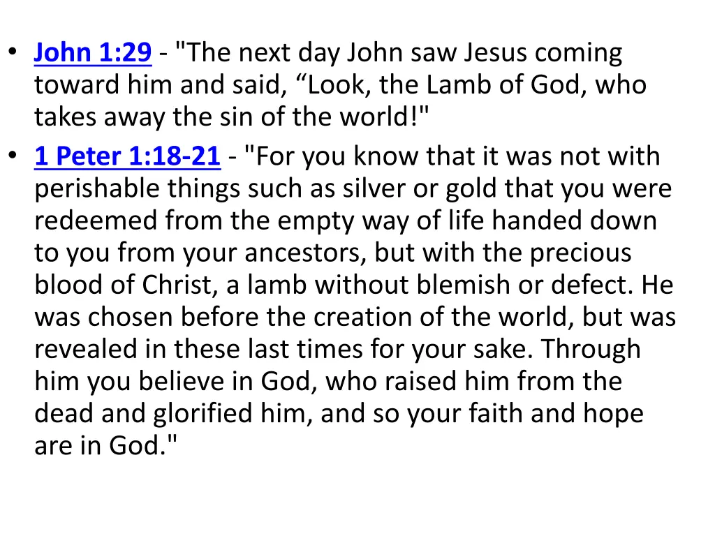 john 1 29 the next day john saw jesus coming