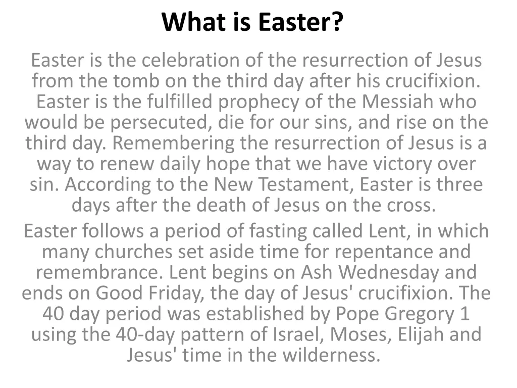 what is easter