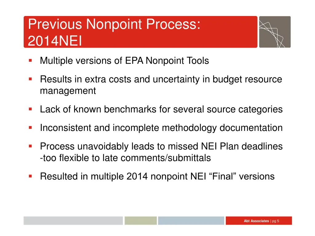 previous nonpoint process 2014nei